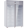 Шкаф холодильный медицинский, 1400л, 2 двери стекло, 8 полок, ножки, +2/+15С, дин.охл., краш.металл